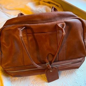 Cognac overnight bag